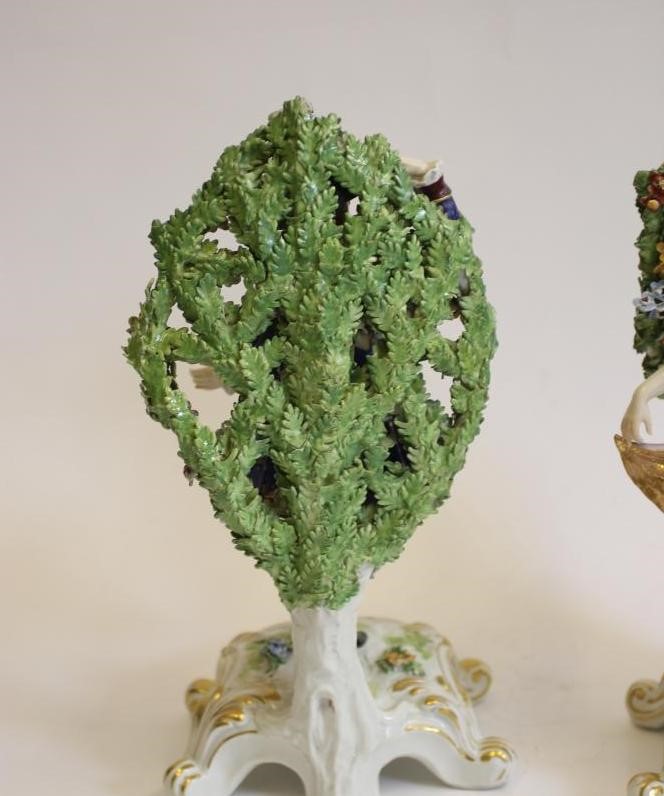 A PAIR OF FRENCH PORCELAIN DANCING FIGURES Image