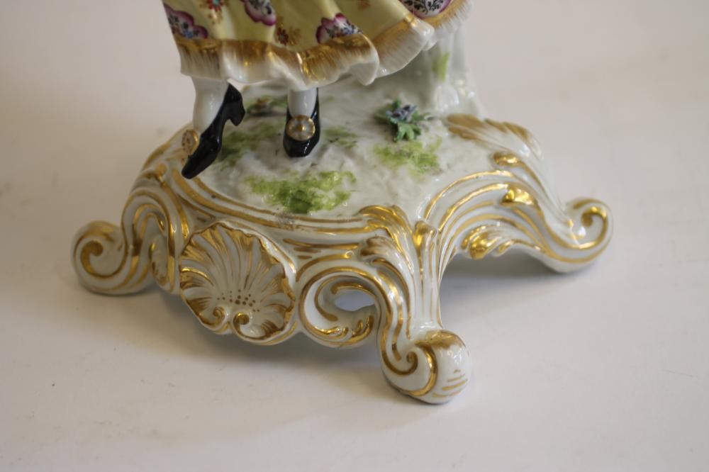 A PAIR OF FRENCH PORCELAIN DANCING FIGURES Image