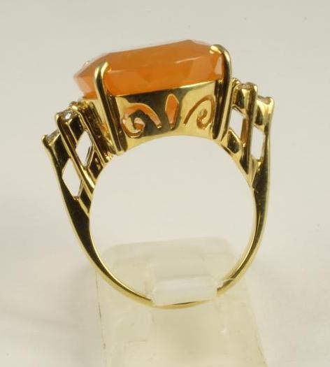 A FIRE OPAL DRESS RING Image