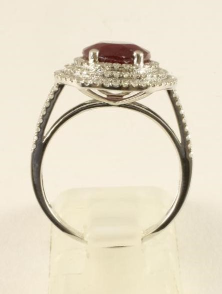 A RUBY AND DIAMOND DRESS RING Image
