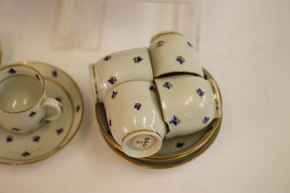 A MINIATURE CAUGHLEY PORCELAIN PART TEA AND COFFEE SERVICE Image