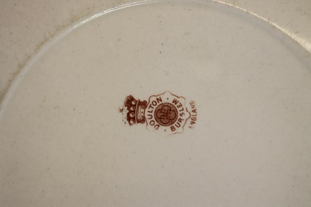 A DOULTON BURSLEM EARTHENWARE PLATE Image