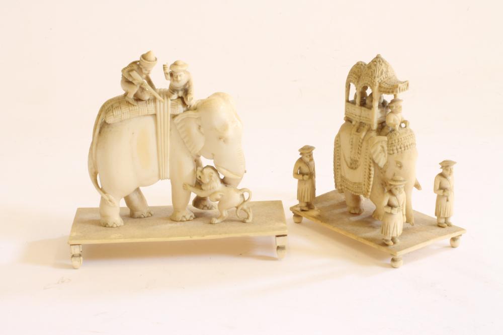 AN INDIAN IVORY GROUP Image