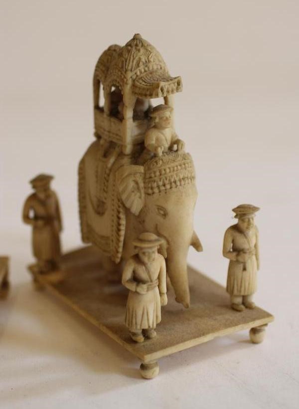 AN INDIAN IVORY GROUP Image