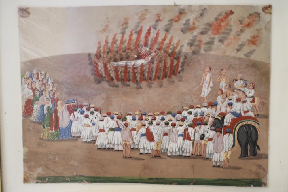 AN INDIAN MINIATURE PAINTING ON IVORY Image