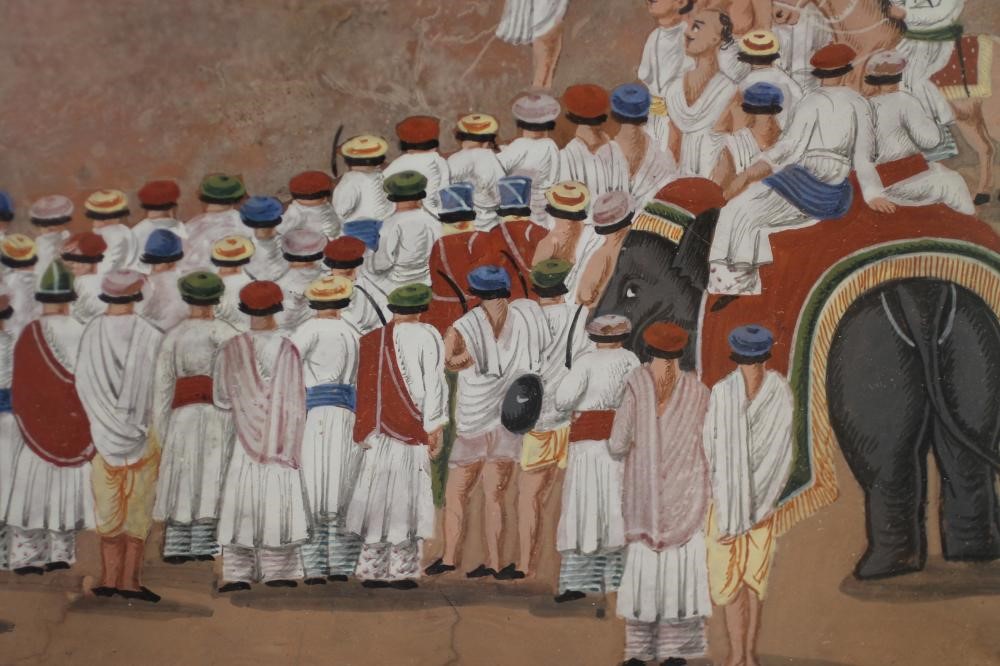 AN INDIAN MINIATURE PAINTING ON IVORY Image