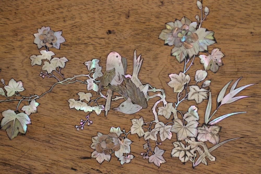 A CHINESE HARDWOOD TRAY Image