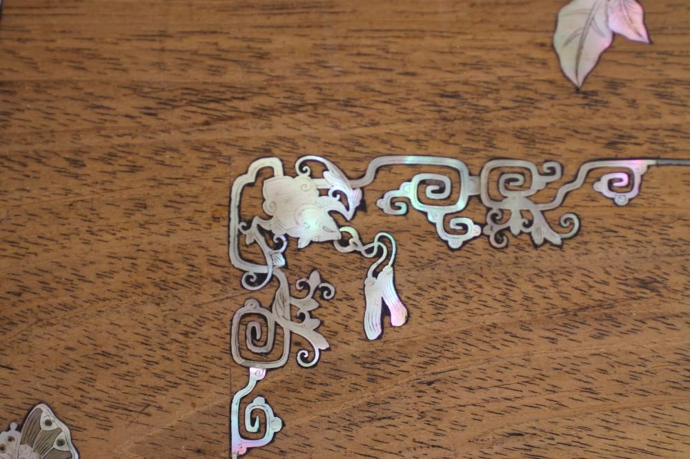 A CHINESE HARDWOOD TRAY Image