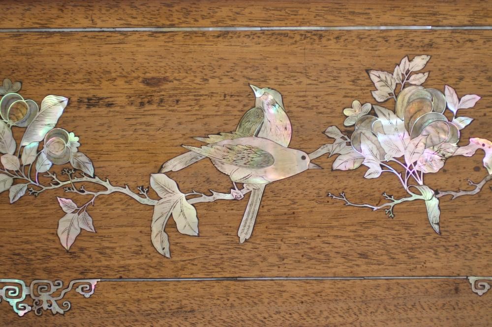 A CHINESE HARDWOOD TRAY Image