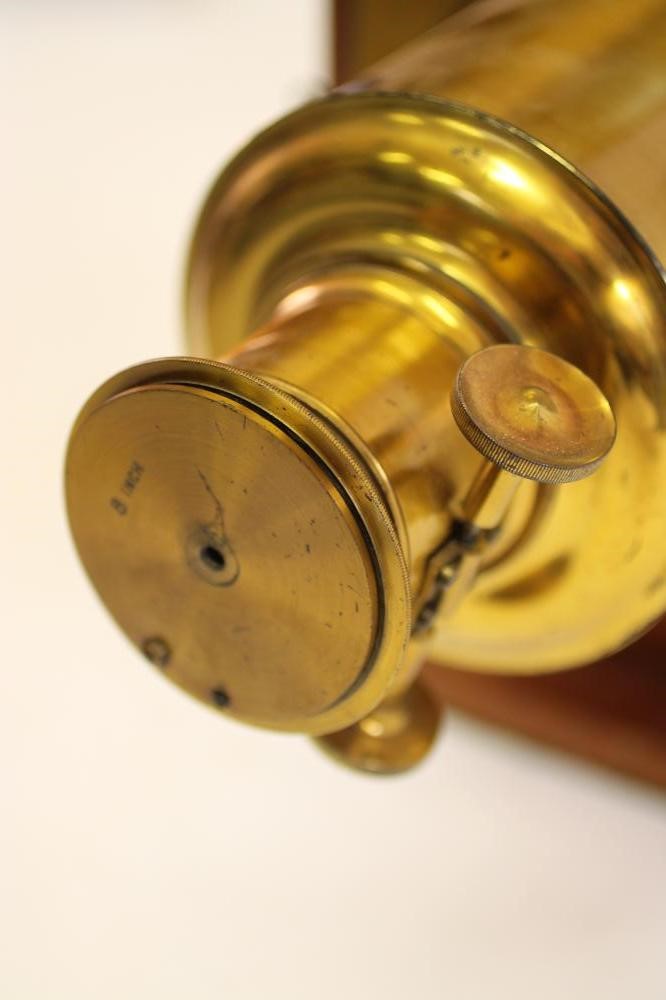 A LATE VICTORIAN MAHOGANY AND BRASS MAGIC LANTERN by W Watson & Sons Image