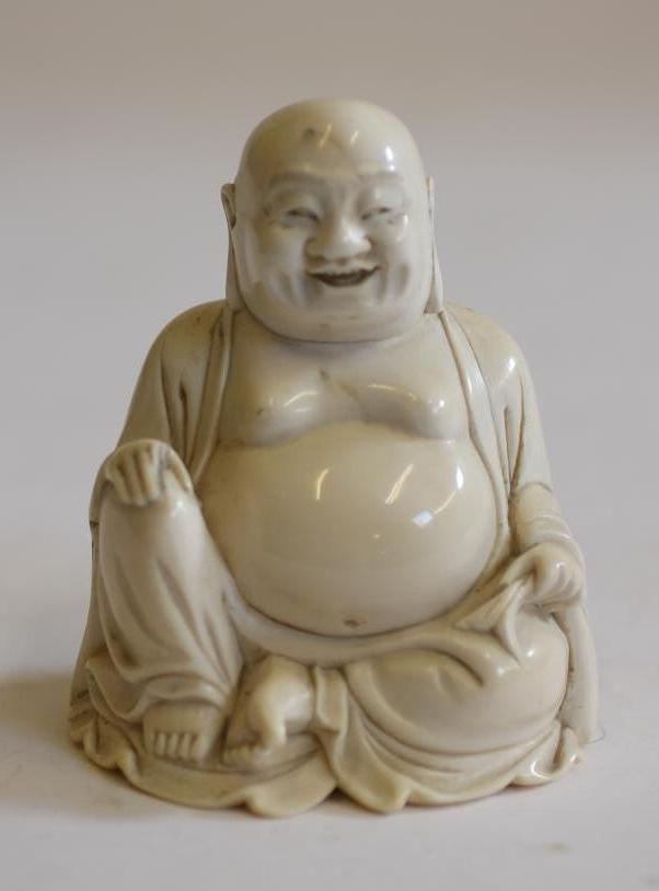 AN IVORY BUDDHA Image