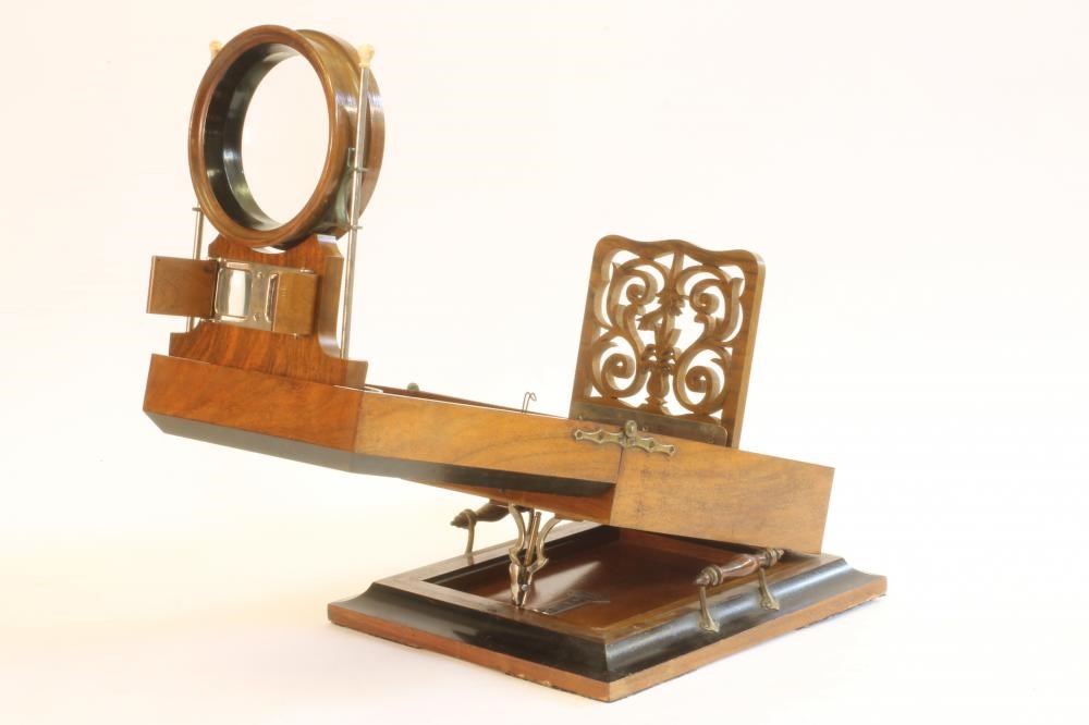 A walnut and ebonised cased graphoscope | Hartleys Auctioneers & Valuers