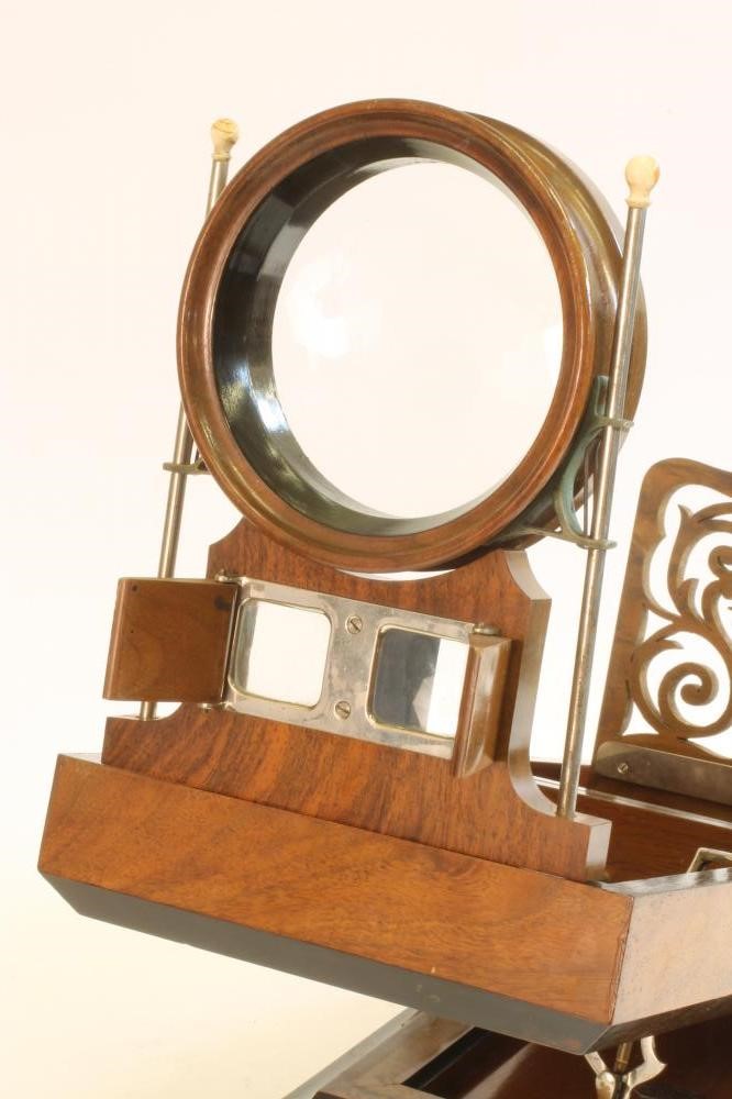 A WALNUT AND EBONISED CASED GRAPHOSCOPE Image