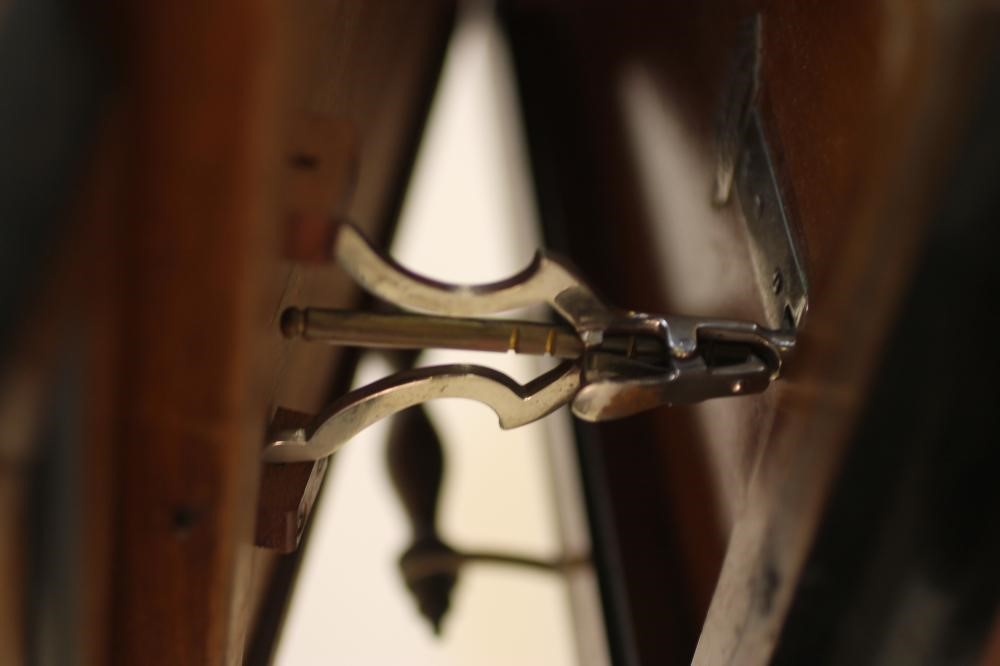 A WALNUT AND EBONISED CASED GRAPHOSCOPE Image