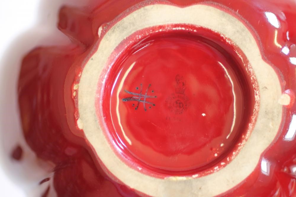 A ROYAL DOULTON POTTERY "SUNG" VASE of lobed ovoid form Image