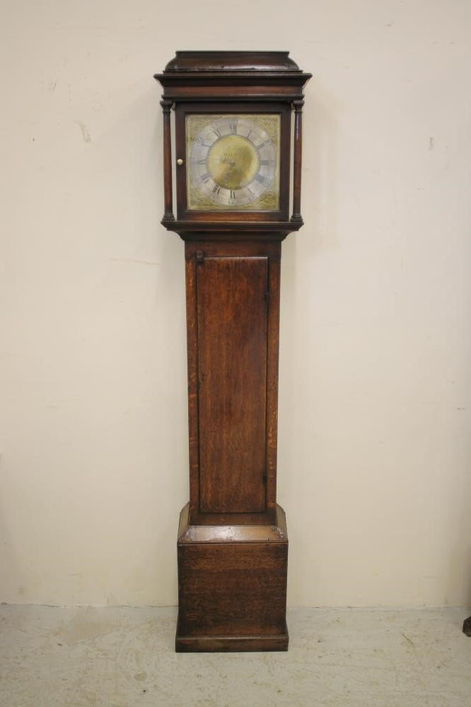 AN OAK LONGCASE CLOCK signed Gilbert Kidd Senior Image