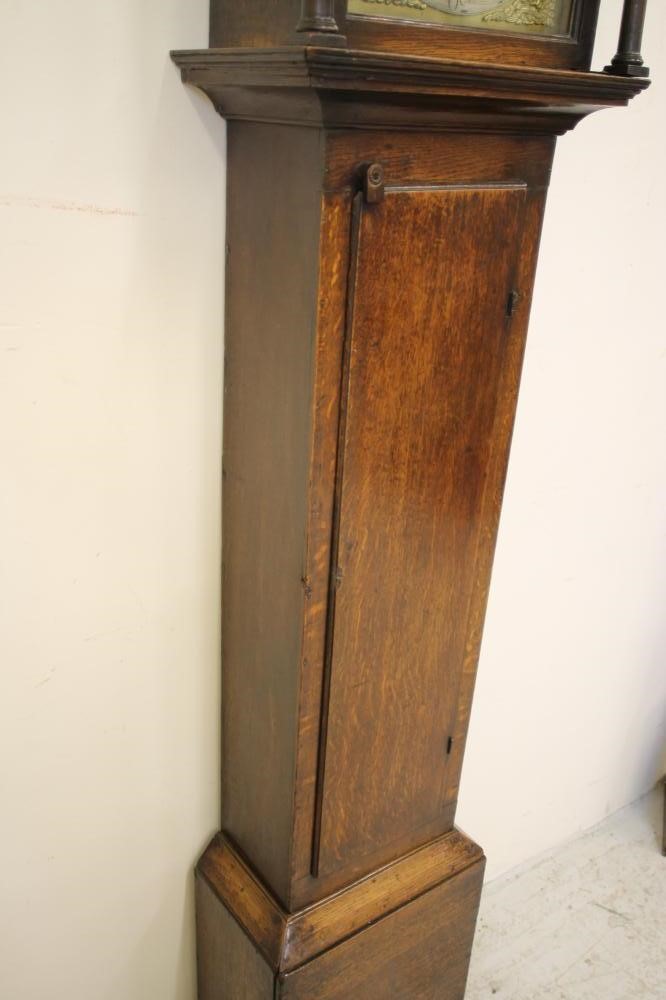 AN OAK LONGCASE CLOCK signed Gilbert Kidd Senior Image