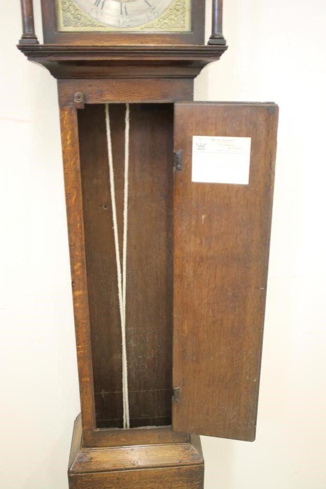 AN OAK LONGCASE CLOCK signed Gilbert Kidd Senior Image
