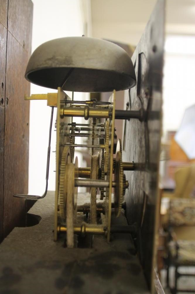 AN OAK LONGCASE CLOCK signed Gilbert Kidd Senior Image