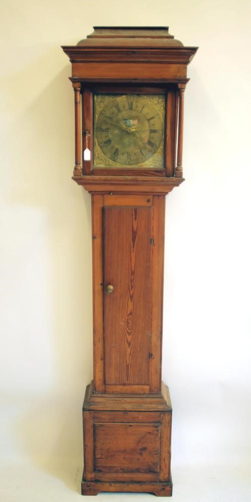 A PITCH PINE LONGCASE CLOCK by Thomas Lister Image