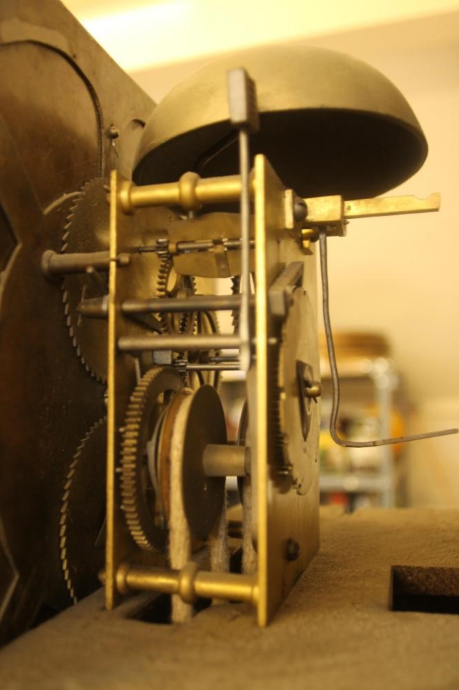 A PITCH PINE LONGCASE CLOCK by Thomas Lister Image