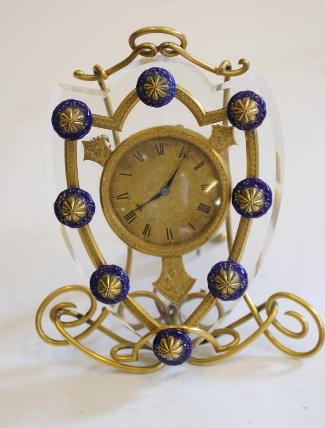 A VICTORIAN STRUT CLOCK Image