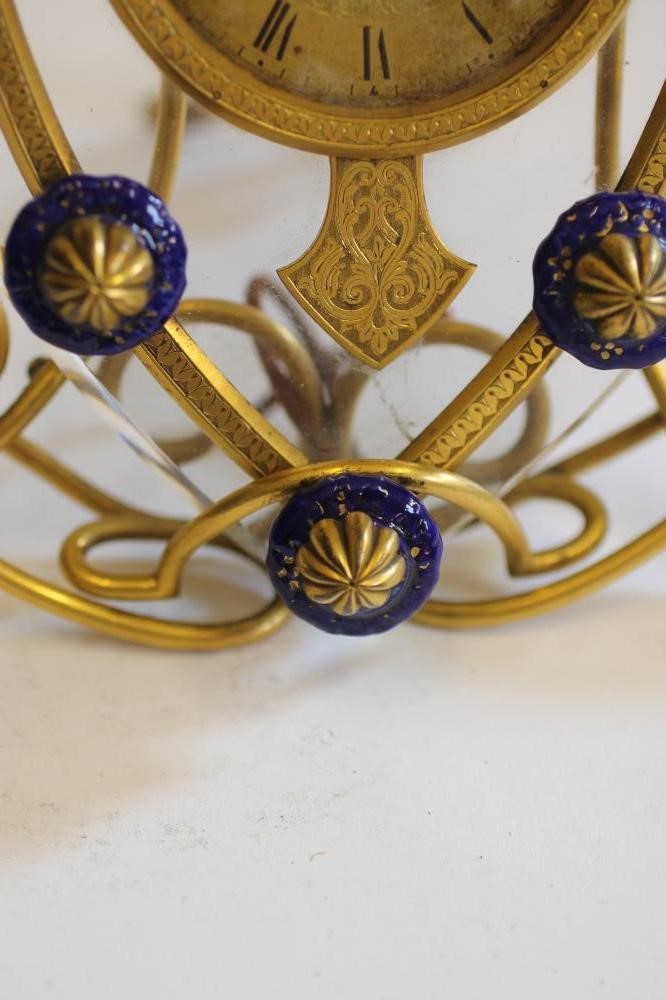 A VICTORIAN STRUT CLOCK Image