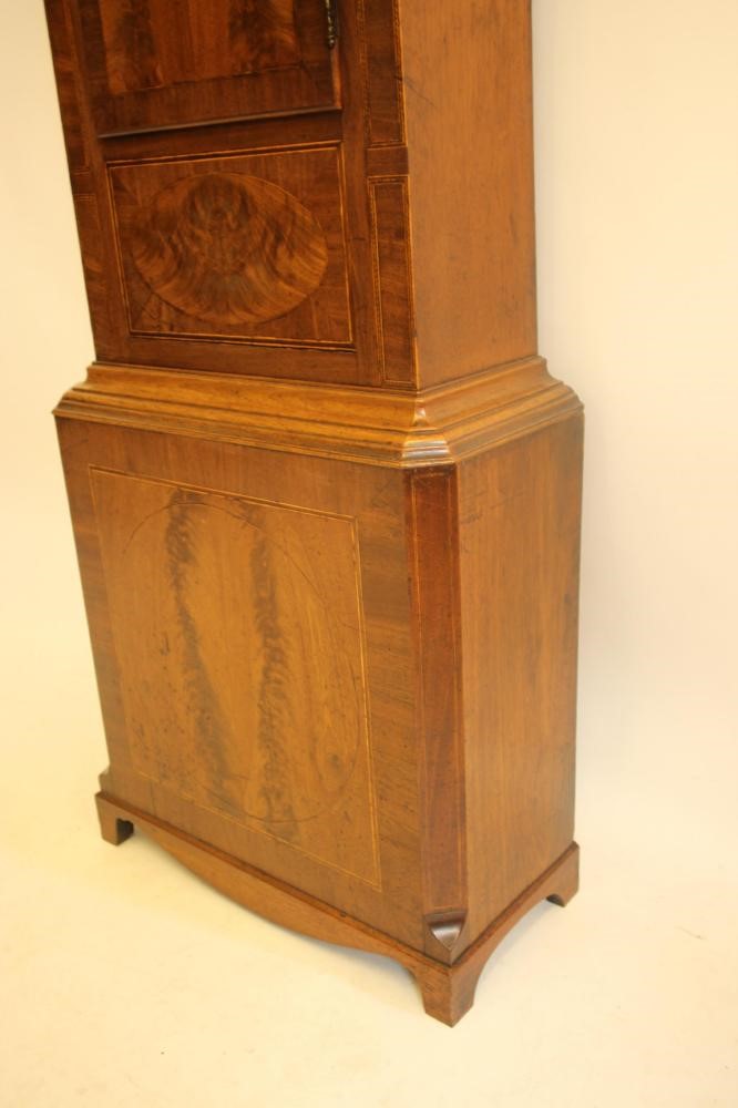 A MAHOGANY LONGCASE CLOCK signed James Shaw Image