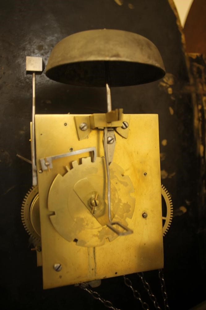 A MAHOGANY LONGCASE CLOCK signed James Shaw Image