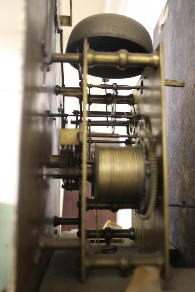 A WALNUT LONGCASE CLOCK signed James Stevens Image
