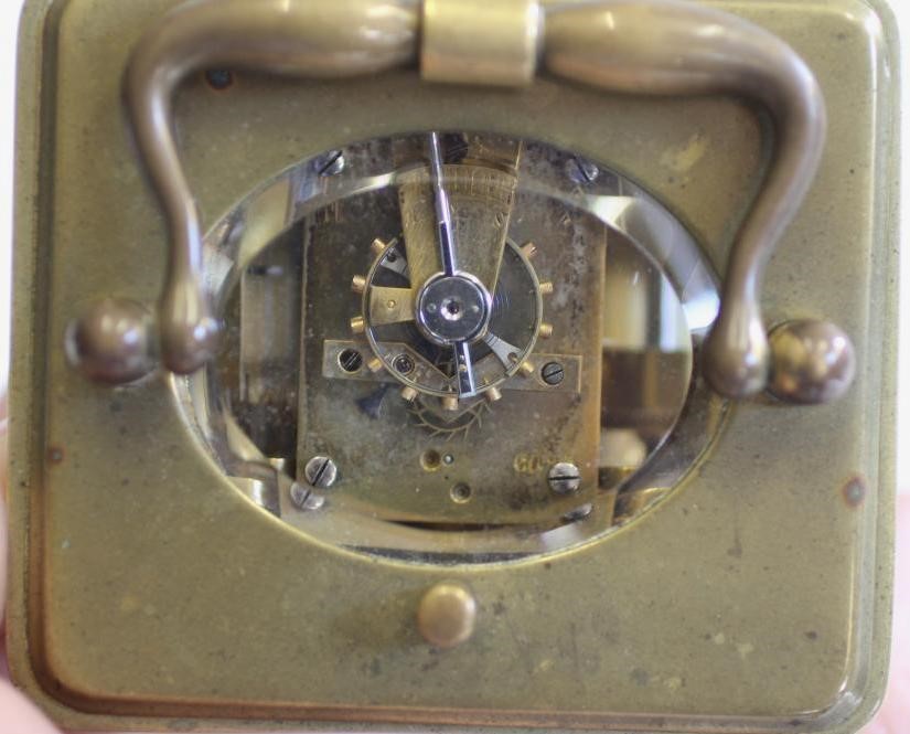 A BRASS CASED REPEATER CARRIAGE CLOCK Image