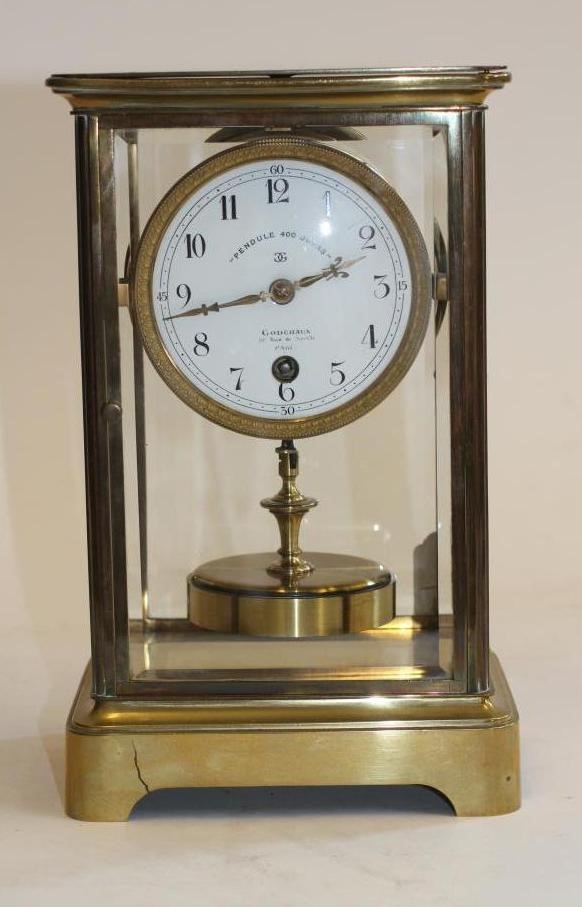 A FRENCH "PENDULE 400 JOURS" MANTEL CLOCK Image