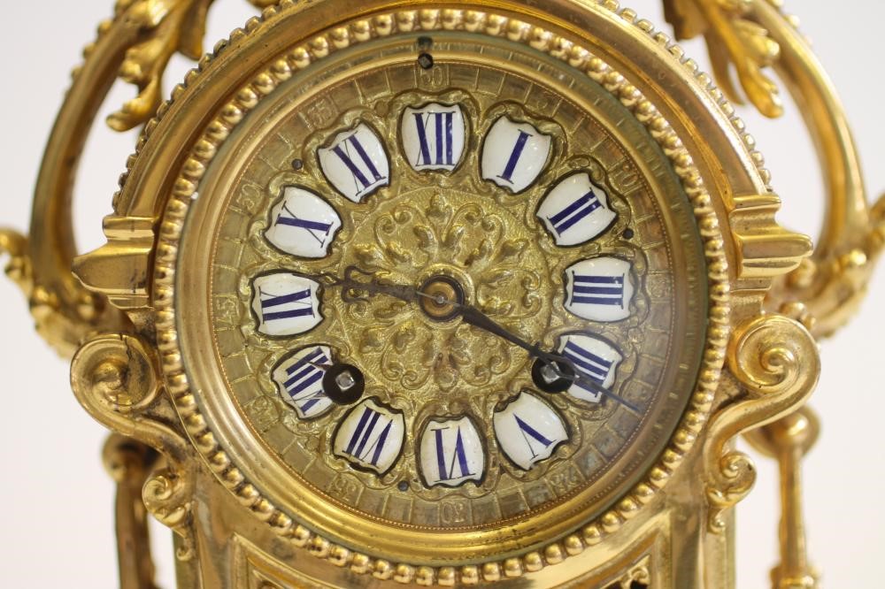 A FRENCH MANTEL CLOCK by JAPY FRERES Image