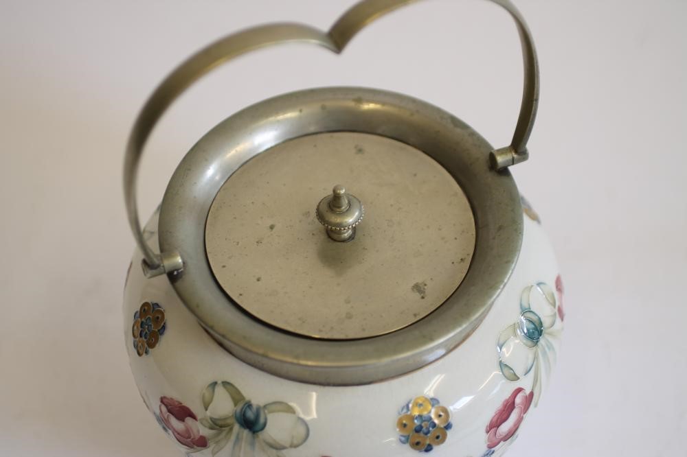 A MACINTYRE MOORCROFT POTTERY BISCUIT BARREL Image