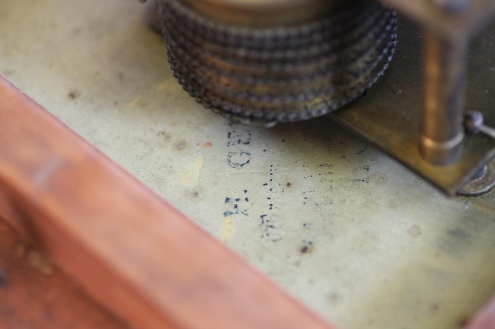 A STAINED AND PAINTED GLASS PANEL Image