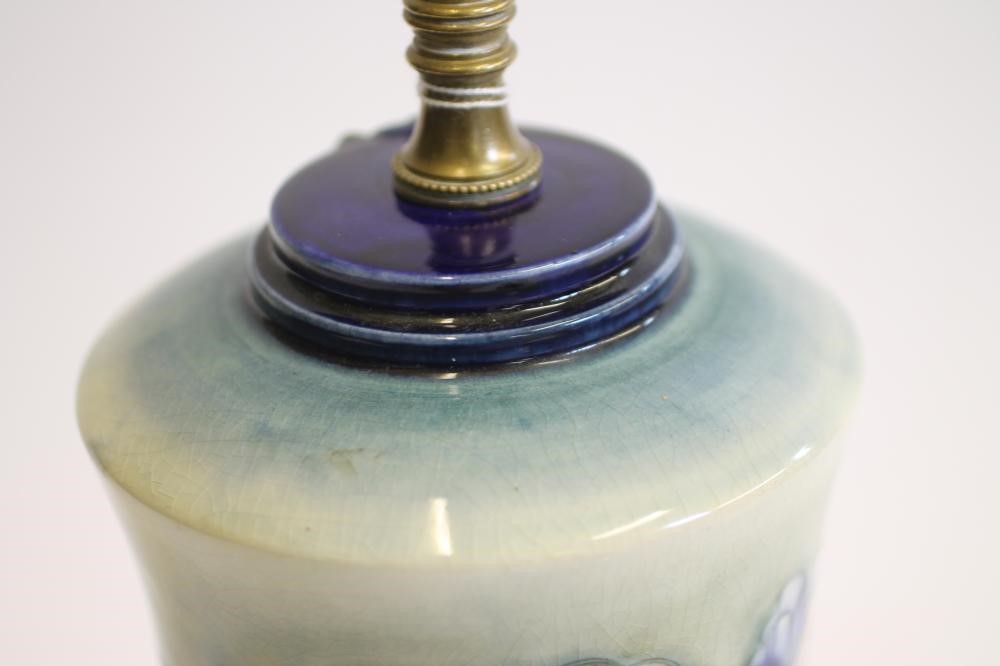 A MOORCROFT POTTERY TABLE LAMP Image