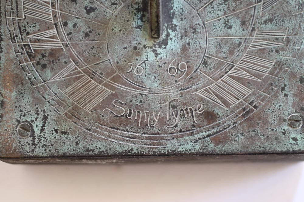 A BRONZE SUNDIAL Image