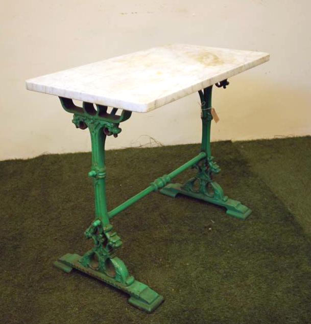 A VICTORIAN CAST IRON PUB TABLE Image