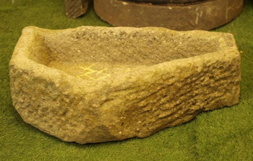 A SANDSTONE TROUGH of triangular form Image