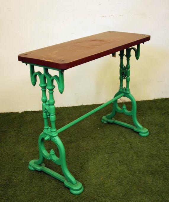A VICTORIAN CAST IRON PUB TABLE stamped George Reid Image