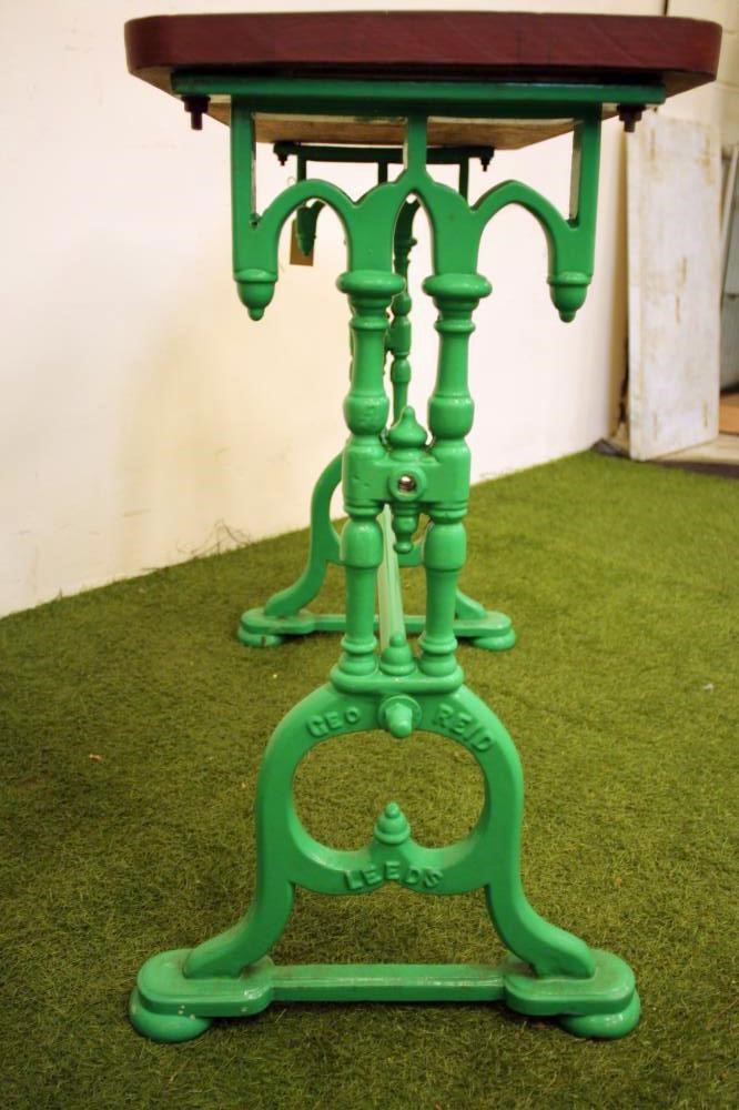 A VICTORIAN CAST IRON PUB TABLE stamped George Reid Image