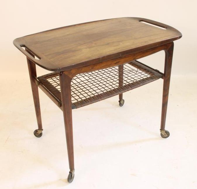 A DANISH ROSEWOOD TROLLEY TABLE Image