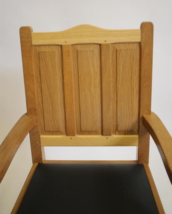 A PAIR OF OAK ELBOW CHAIRS by Colin Almack "Beaverman" Image