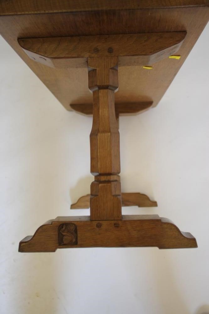 AN ADZED OAK COFFEE TABLE by Wilf Hutchinson "Squirrel Man" Image