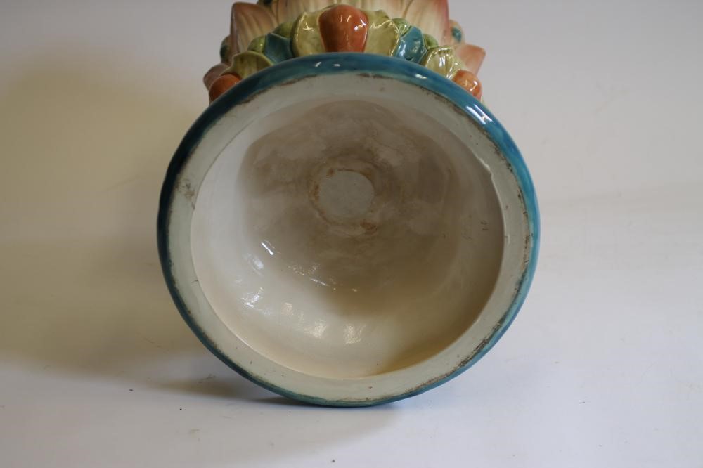 A BRETBY MAJOLICA JARDINIERE on integral stand Image
