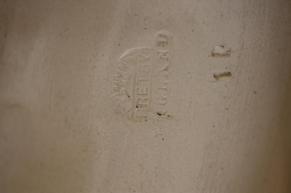 A BRETBY MAJOLICA JARDINIERE on integral stand Image