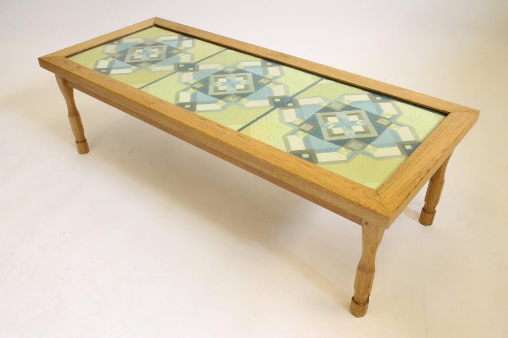 AN OAK COFFEE TABLE by Malcolm Pipes "Foxman" Image