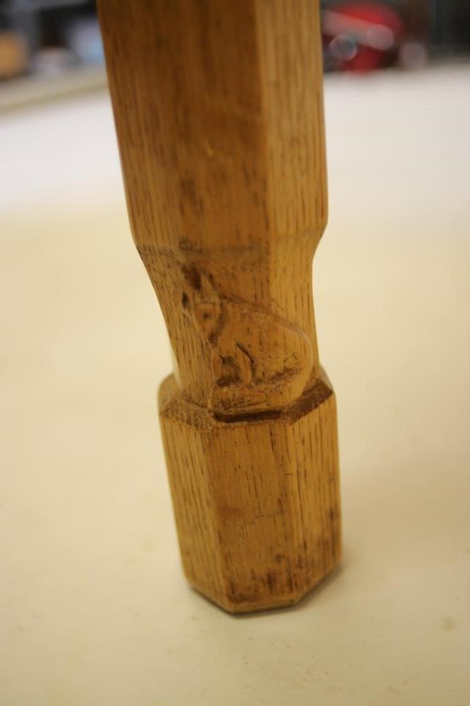 AN OAK COFFEE TABLE by Malcolm Pipes "Foxman" Image