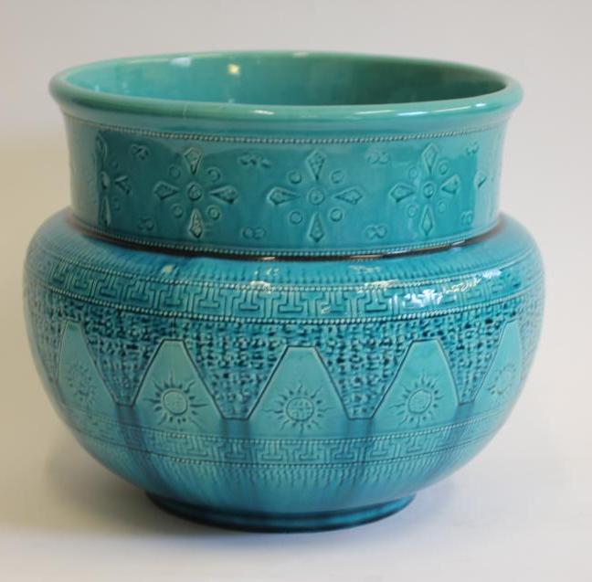 A LARGE BURMANTOFTS "FAIENCE" JARDINIERE Image