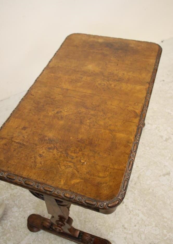 A VICTORIAN POLLARD OAK PILLAR END OCCASIONAL TABLE Image